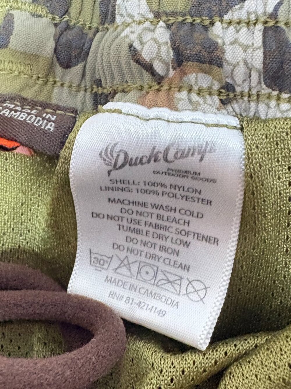 Duck Camp Men's Scout Shorts 7" Camo Hunting Outdoor Performance size Large - Picture 8 of 9